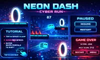 Play Neon Dash: Cyber Run